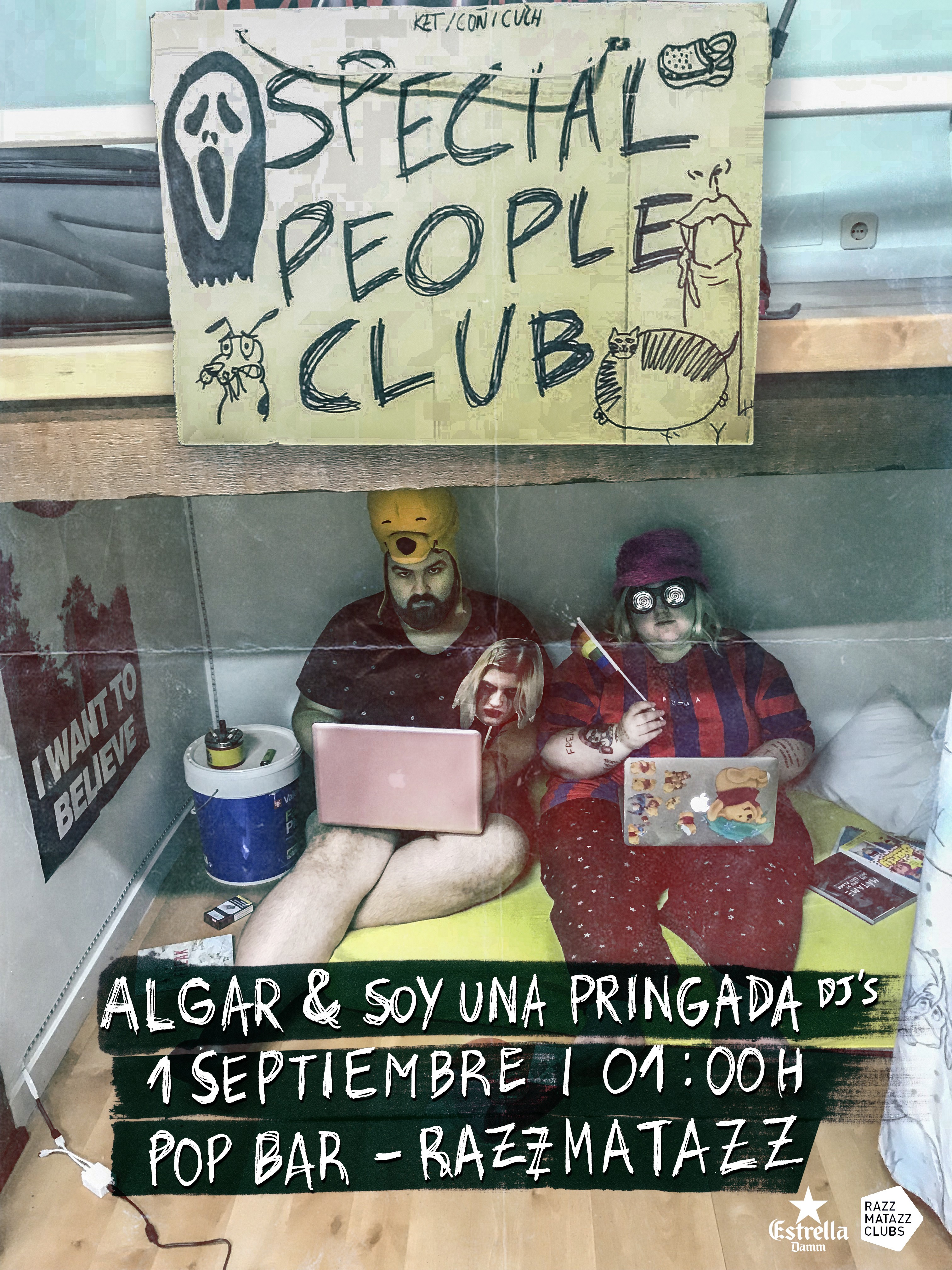 ALGAR & SOY UNA PRINGADA: SPECIAL PEOPLE CLUB in Room 4, Barcelona  01/09/2018 