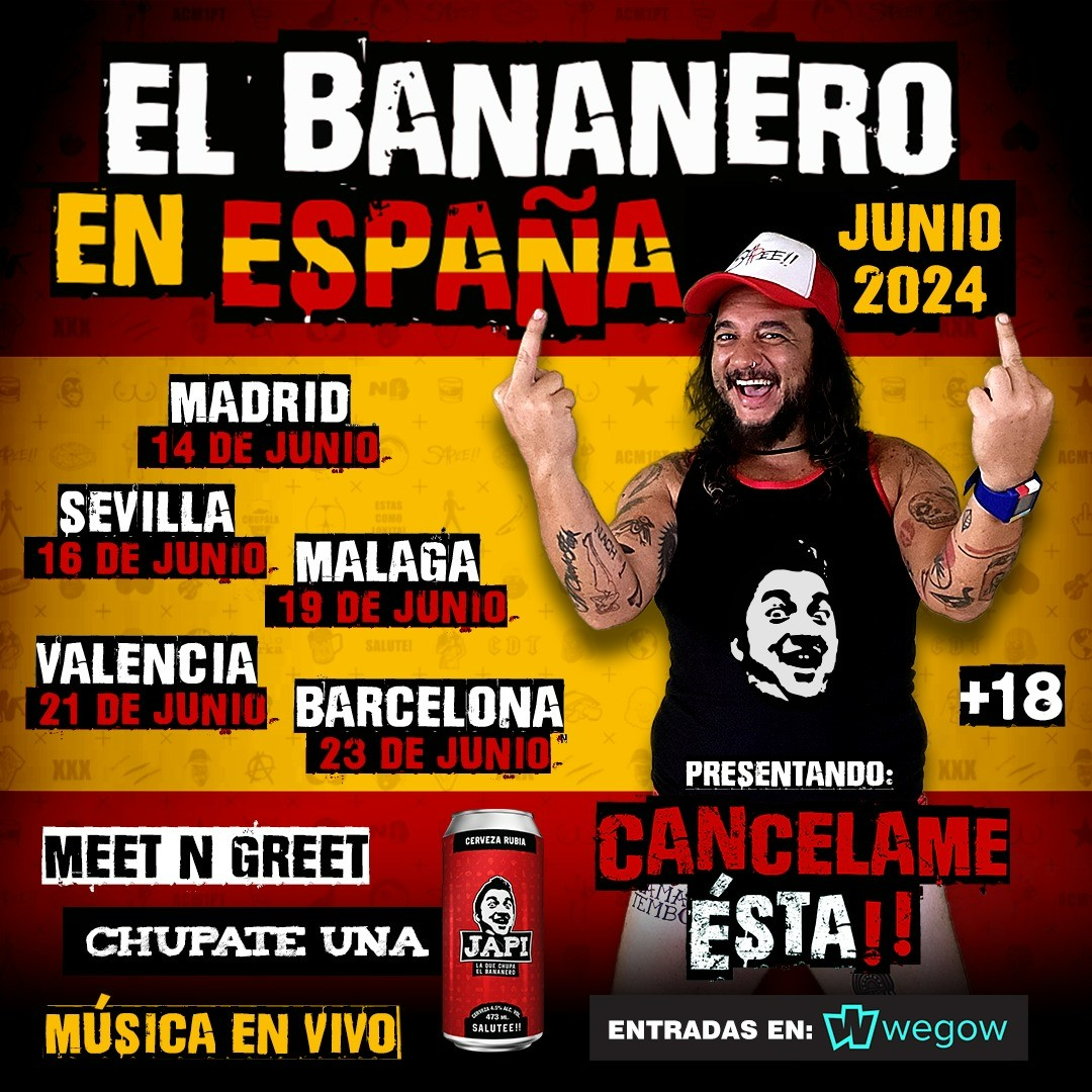 EL BANANERO - CANCELAME ÉSTA Concert a Sala Razzmatazz, Barcelona  23/06/2024 | SalaRazzmatazz.com